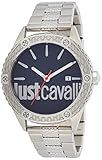 Blau und Metallig Just Cavalli Klassische Uhr JC1G080M0065