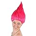 Produktbild MMilelo Unisex Bunte Flamme Perücke Halloween Cosplay Perücke Troll Festival Elf Perücke H08