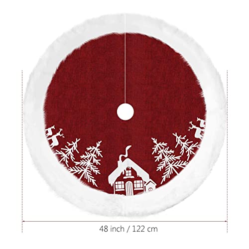 VICASKY Saia para árvore de Natal, tapete base de árvore de Natal, ornamentos de árvore de Natal, de