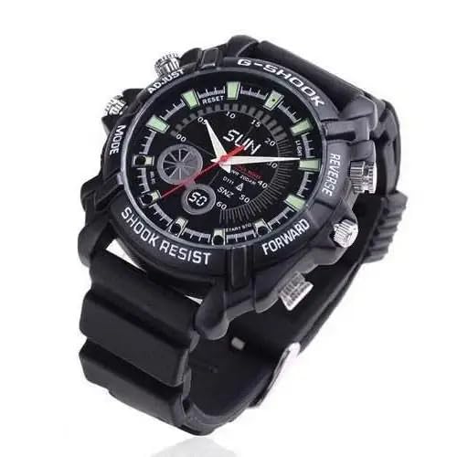 Hidden Watch Video Camera 16GB DVR Multifunctional Smart Wrist Waterproof Watch IR Night Vision with Cameras for Home Outdoor Loop Recorder HD 1080P-image-42