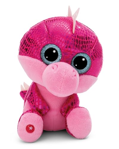 NICI GLUBSCHIS Kuscheltier Drache Kay-Kay 15 cm - Farbenfrohes Stofftier mit großen, niedlichen Glitzeraugen, Plüschtier für Schmusetierliebhaber - 49395