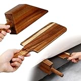 Leinuosen Mattress Lifter & Bed Maker Tool for Changing Sheets, Mattress Wedge Elevator, Bed Sheet Tucking Paddle Effortless Lifting Tuck Sheets Alleviating Back Pain(Acacia Wood,Wood)