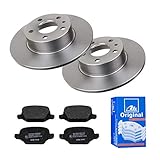 Ersatz für: ATE 2 Bremsscheiben Ø251.4 Voll + Bremsbeläge für Alfa Romeo 147 937x 156 932x
