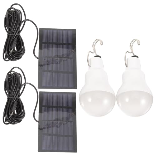 Lampe solaire extérieure haute luminosité Abaodam lot de 2 lanternes robustes pour randonnée