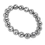 Terahertz-Armband facettierte Perlen, flexibel, hell, Schmerzlinderung, Geburtstagsgeschenk, stilvolles und elegantes Energiestein-Armband für die Gesundheitstherapie von Männern