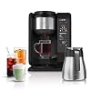Ninja Hot and Cold Brewed System Tea Coffee Maker with Auto iQ 6 Sizes 5 Styles 5 Tea Settings 50 oz Thermal Carafe Frother Coffee Tea Baskets Dishwasher Safe Parts Black CP307