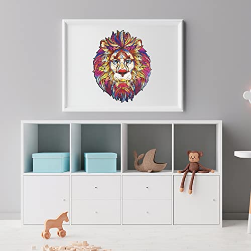 Wooden Jigsaw Puzzles,109 Pieces Funny Animal Shaped Puzzles With Unique Shape And Beautiful Box For Adults Or Kids Puzzle Gift (7.1 X 8.1 Inch) #TOP5