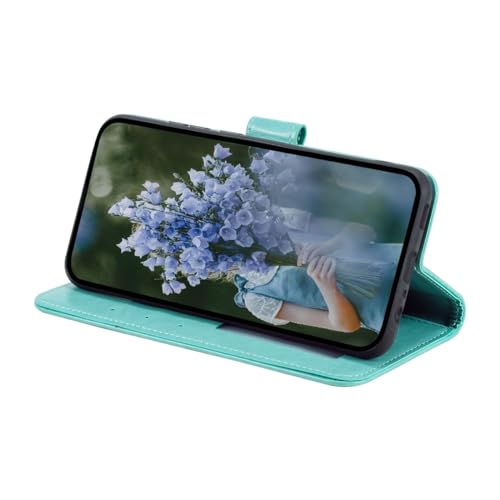 Protection à rabat Apple iPhone 15 vert housse antichoc clapet support - 6