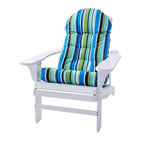 Enipate Weather Resistant Adirondack Chair Cushions High Back Indoor Outdoor Patio Tufted Thicken Lounge Cushion Seat Pads Cover