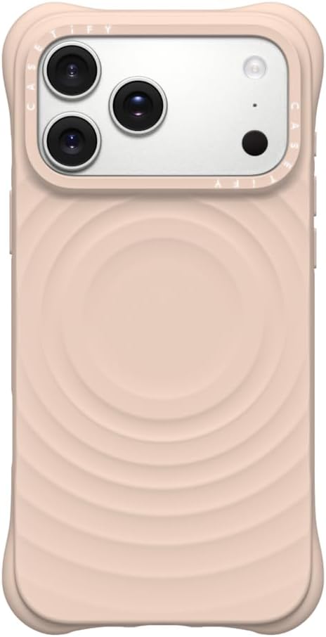 CASETiFY Ripple iPhone 17 Pro Max Case [Soft Touch/Lightweight/Compatible with Magsafe] - Oat