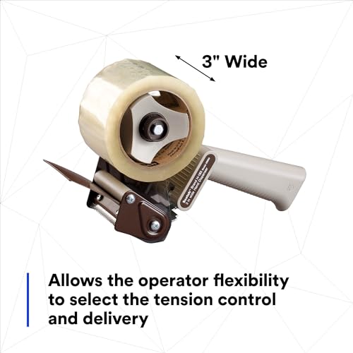 3M Scotch H183 Industrial Packing Tape Dispenser for 3" Tape - Lightweight and Portable for Commercial Packaging, Shipping, Moving, Carton and Box Sealing - Thumbnail 7