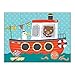 Mudpuppy Transportation 4-in-A-Box Puzzle Set, 12