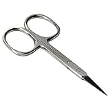 HTS 182S4 3.75' Straight Stainless Steel Cuticle Scissors