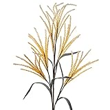Goma Eva y papel DRW Set de 6 varas con 3 Ramas con Flores de Goma Eva y Papel en Amarillo 124cm