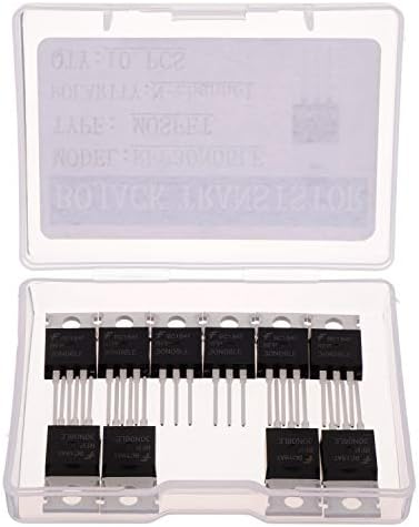 BOJACK RFP30N06LE MOSFET 30 A 60 V RFP30N06LE N-Channel MOSFET Transistor ESD Rated TO-220 (Pack of 10 Pcs)