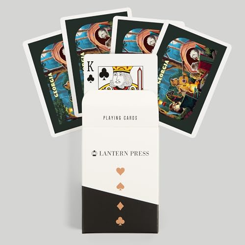 Lantern Press Georgia, Pack Life, 52 naipes póker miniatura 6