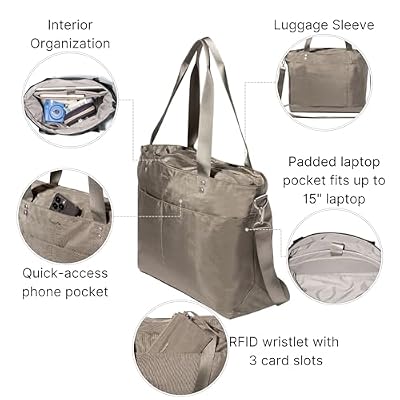 Baggallini Womens Carryall Laptop Tote