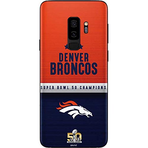 Skinit Decal Phone Skin Compatible with Galaxy S9 Plus - Officially Licensed NFL Denver Broncos Super Bowl 50 Champions Design