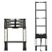 RIKADE Escalera telescópica de 6.5 pies y Escalera de ático, Aluminio Resistente con pies Antideslizantes, Capacidad de 350 Libras para RV, ático, Techo y Uso multisuperficie