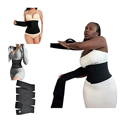 Waist Trainer for Women Snatch Me Up Bandage Wrap Invisible Wrap Waist Trainer Tape Lumbar Waist Support Belt Slimming Tummy Body Shaper Adjustable Comfortable Waist Trimmer Belts