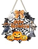 Rutiyoka Happy Halloween Wooden Wreath