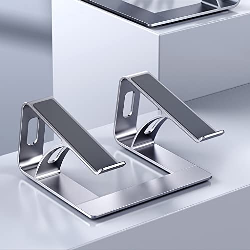 Support d'ordinateur portable en aluminium gris pour bureau - 3