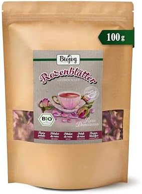 Biojoy Organic Rose Petals (100g) Dried and Edible Ideal for ...