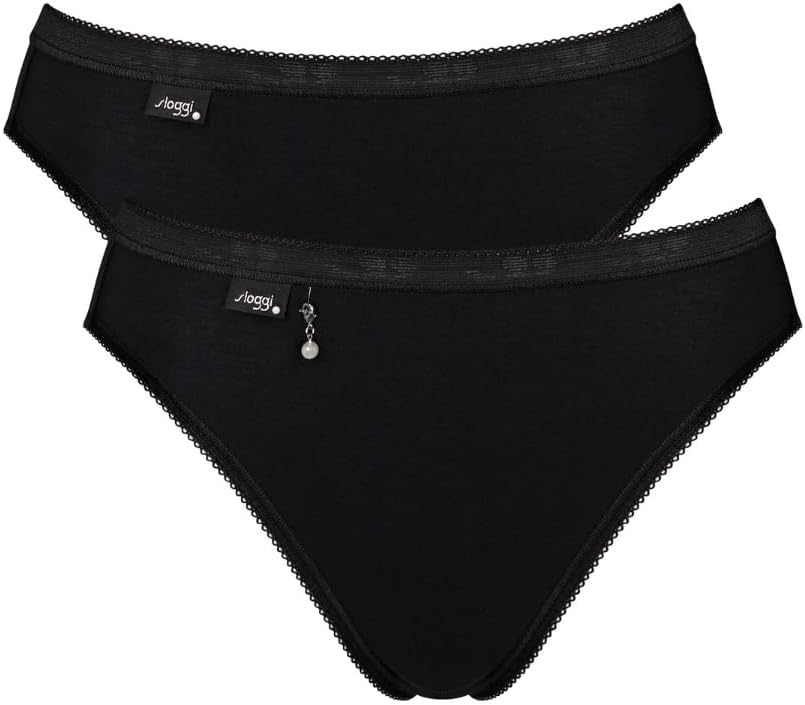 Tai Briefs Knickers Basic+ Brief 2 Pack 95% Cotton High Leg Lingerie