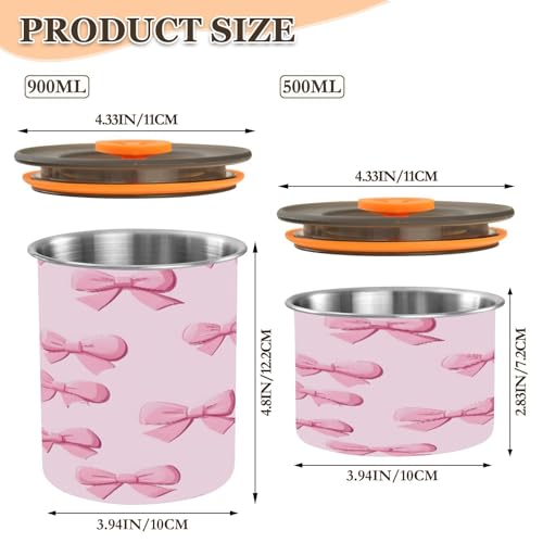 Envase para café de acero inoxidable 900ml con tapa hermética miniatura 2