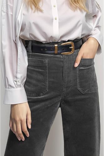 Corduroy Pants Women Elastic Waist Womens Bell Bottoms Flare Business Casual Trousers for Woman Dark Gray4