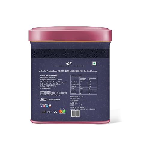 Image of Dabri Darjeeling Orthodox Black CTC Tea 40gm Tin Box|Premium Organic Loose-Leaf|Natural Rich Taste|Supports Digestion, Builds Immunity & Helps Maintain Healthy Blood Pressure|Black Tea Blend