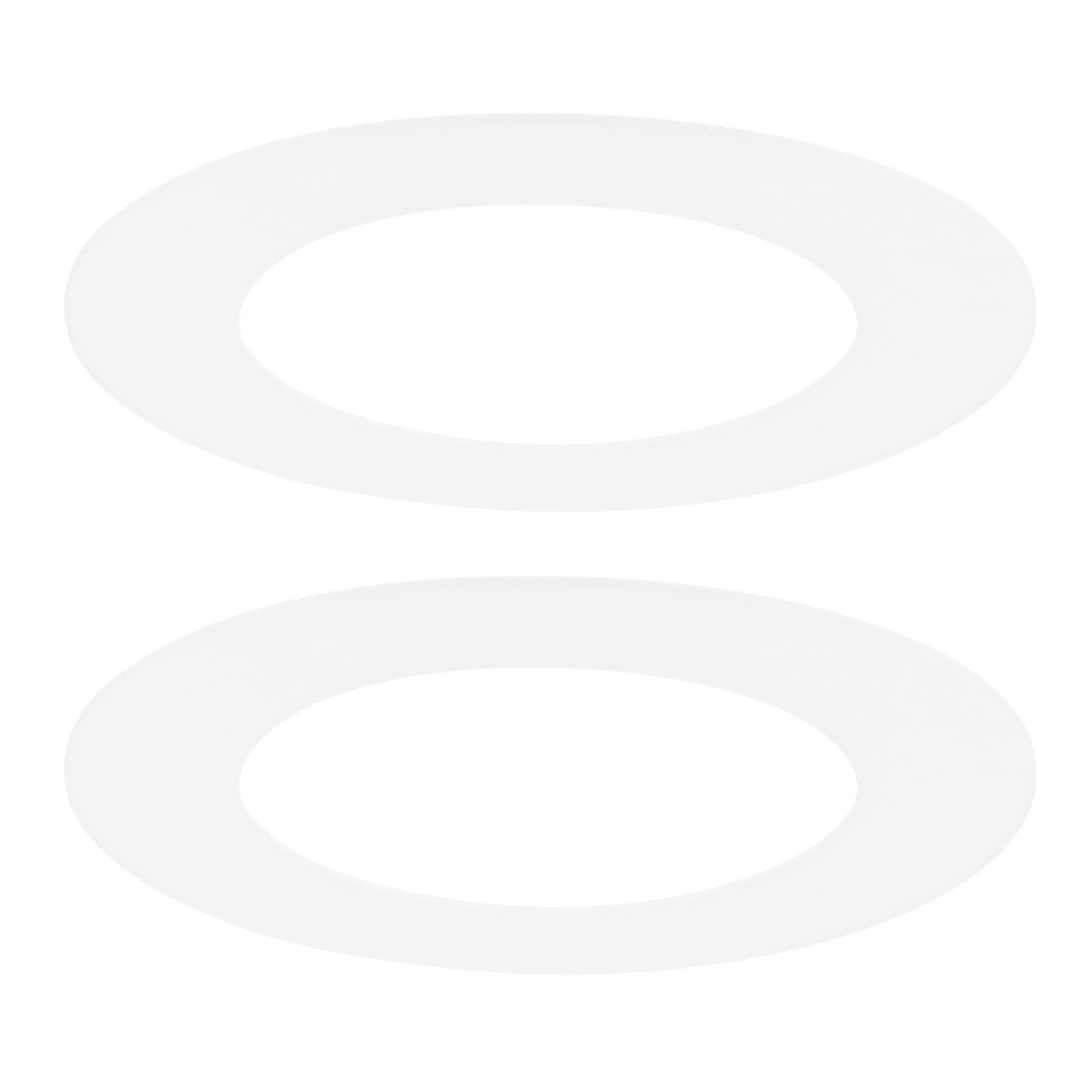 M METERXITY 2-Pack Goof Rings for 3 Inch Recessed Lights, 3.2" ID 4.9" OD Durable Plastic Trim Ring Flush Mount White Can Light Trim Ring Cover for Ceiling Can Downlights