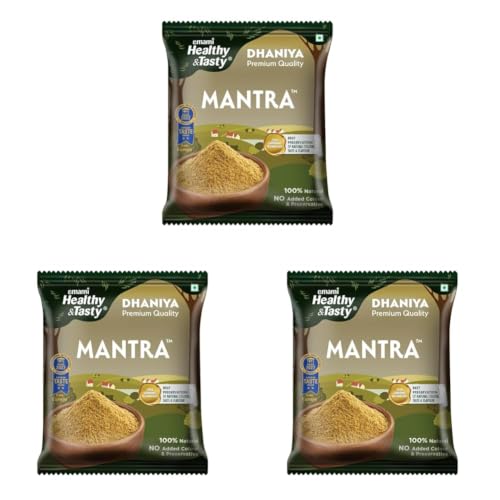 Image of Emami Healthy & Tasty Mantra Dhaniya (Coriander) Powder (500 grams) | 100% Natural | Ground Using Cryo Grinding Technology | Retains Maximum Essential Oils |No Added Colour and Preservatives