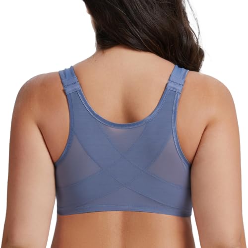 Sujetador Corrector de Postura Meleneca con Soporte de Espalda Cómodo Cierre Frontal sin Aros