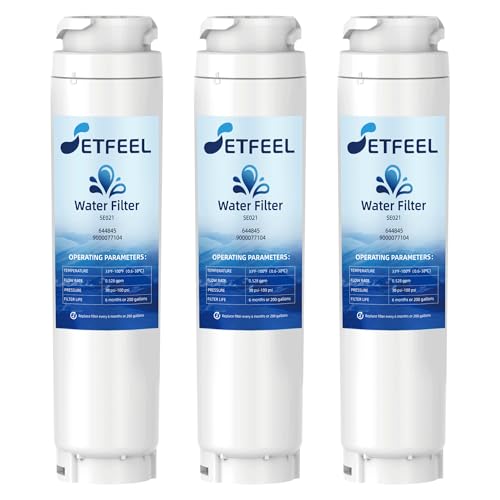 11034152 Water Filter Replacement Fit Bosch Thermador Ultra-Clarity 644845 REPLFLTR10 BORPLFTR10 9000-077104 9000194412 B26FT70SNS B22CS80SNS Water Filter Cartridge 3 Packs SETFEEL