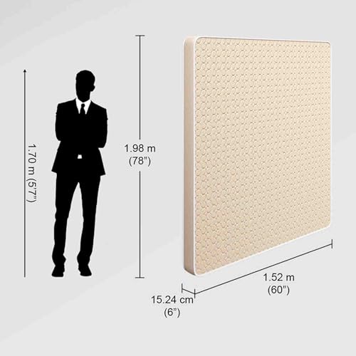 Image of Interio by Godrej Dual Magic Plus Queen Bed Foam Mattress (78 x 60 x 6 Inches), 3-Years Warranty, Bonded Foam