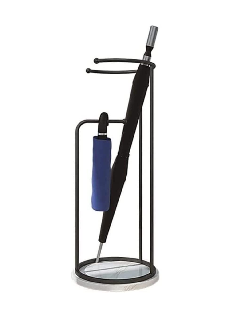Porte-parapluie fer et marbre rack organisateur de stockage pour intérieur