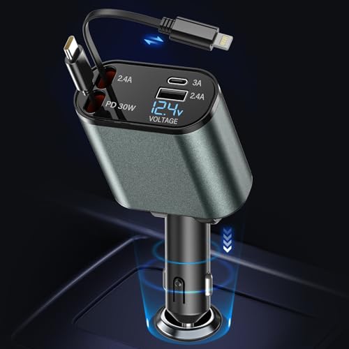 Brenth 69W Super Fast Car Phone Charger Adapter with Type-C 