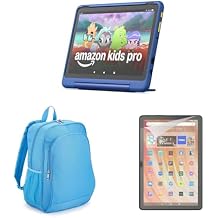 Amazon Fire HD 10 Kids Pro tablet 32 GB, Nebula Backpack Travel Bundle