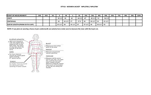 Milwaukee Leather MPL2783 Women's Black Micro Fleece Zipper Front Jacket with Orange Stripe3