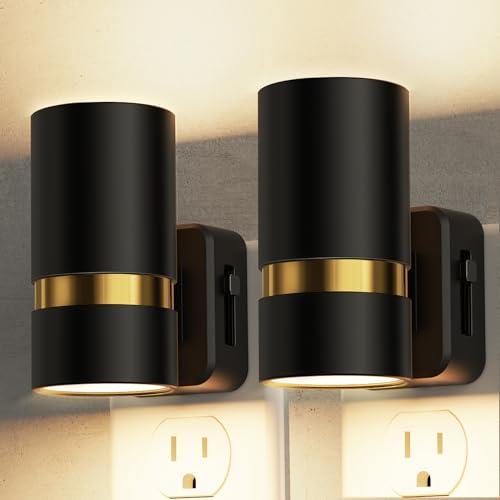 4 Pack Modern Night Lights, Dimmable Night Lights Plug into Wall, Dusk to Dawn Sensor, Soft White 3000K