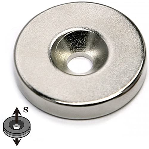 20 MAGNETI ANELLO AL NEODIMIO D8x3 mm con 3,5 mm FORO 20 MAGNETI ANELLO AL NEODIMIO D8x3 mm con 3,5 mm FORO