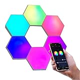 【APP-Steuerung】 Sie können Farben und Helligkeit über die APP „color lights“ ein- und ausschalten / ändern. Sie können das Licht auch von überall aus steuern, sodass Sie sich keine Sorgen über die Verschwendung Ihres Stroms machen müssen, weil Sie vergessen haben, das Licht auszuschalten.