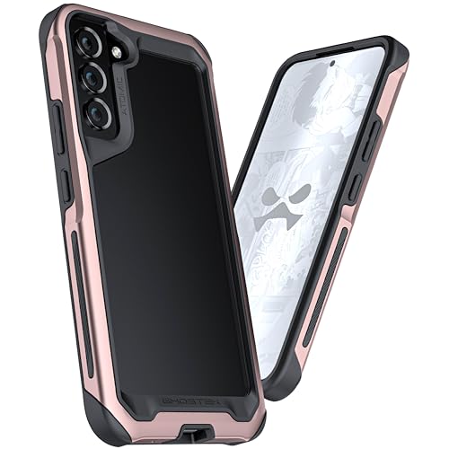 Coque Galaxy S22 Plus antichoc Ghostek dos transparent rose - 2