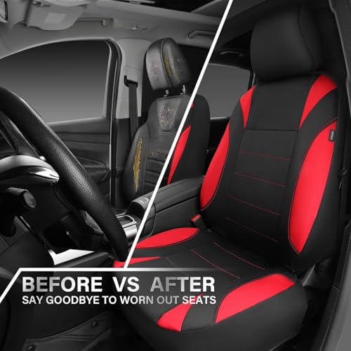image for CAR PASS Neoprene Wetsuit Seat Covers, Waterproof Car Seat Covers Full