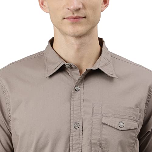 Image of Woodland Men's Cotton Solid Shirt