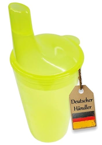 FabaCare Trinkbecher mit zwei Deckeln Gelb