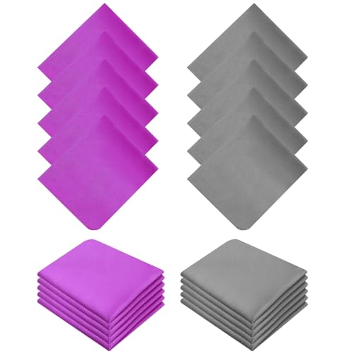 Paños de microfibra para limpiar gafas, 20 unidades, paño suave para gafas, gafas, cámara, smartphone y tabletas, 15 x 18 cm
