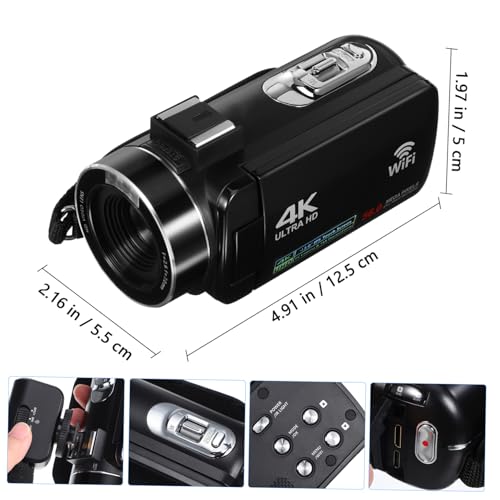 Caméra vidéo numérique pour vlogging avec écran tactile et zoom