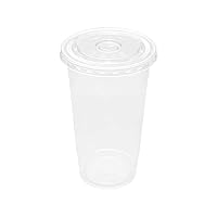 Vista 10 de Karat [24oz - 1,000 ct] 95mm Diameter Translucent PP Plastic U-Rim Disposable Cups, Designed for Sealing Films (C1012-K)